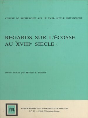 cover image of Regards sur l'Écosse au 18e siècle